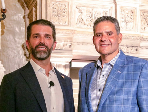 Dylan Jovine with Donald Trump Jr.